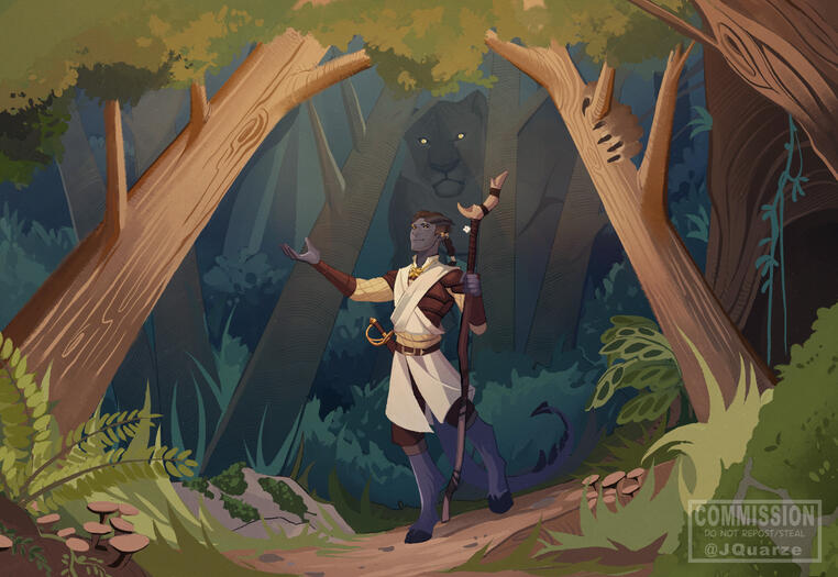 2 full body with a scene background