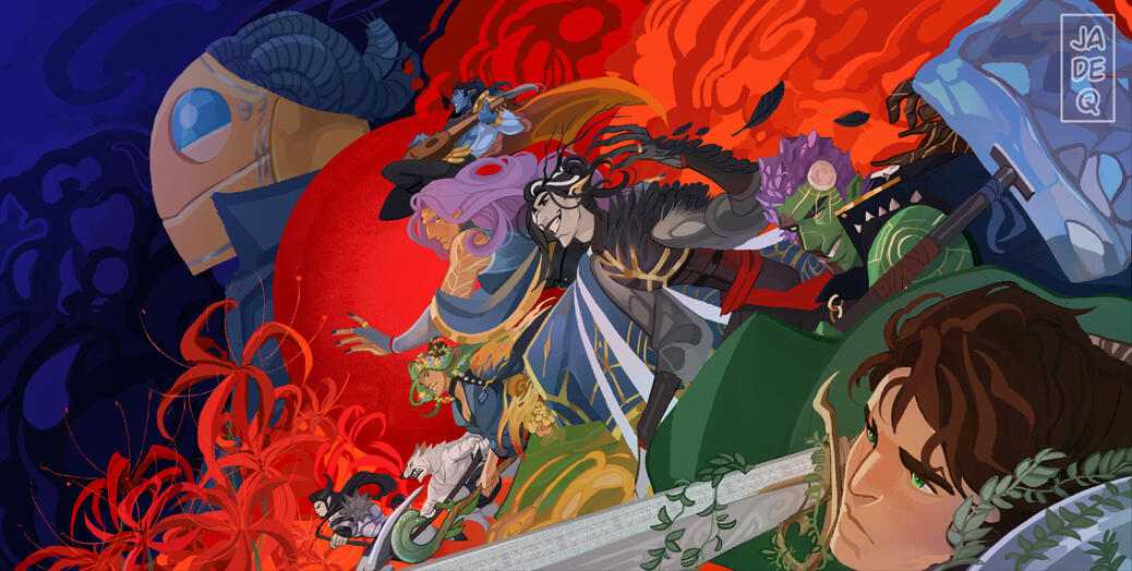 Party with background